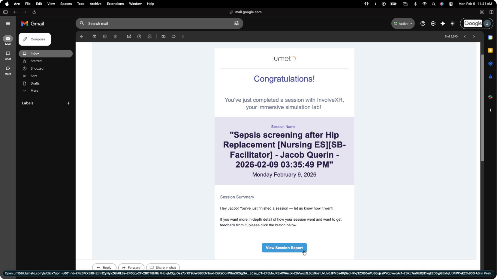 Learning Experience Invite