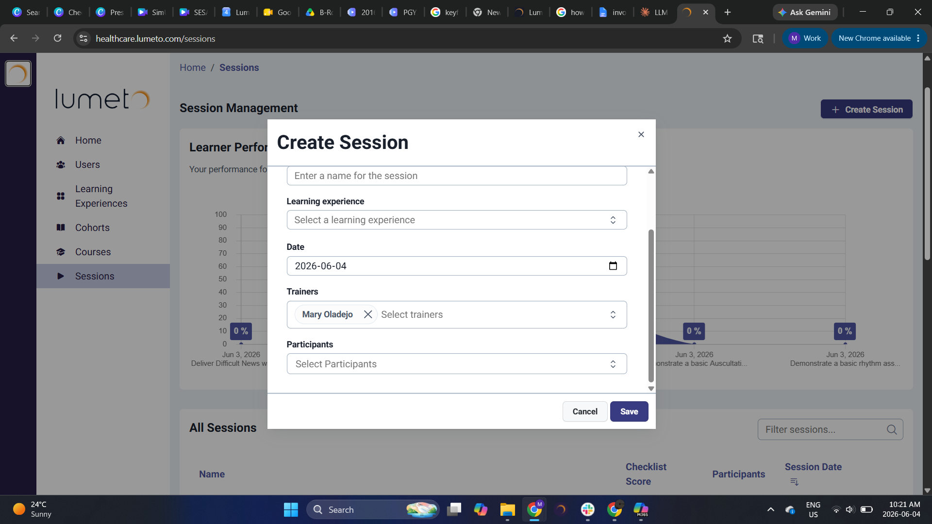Creating a Session