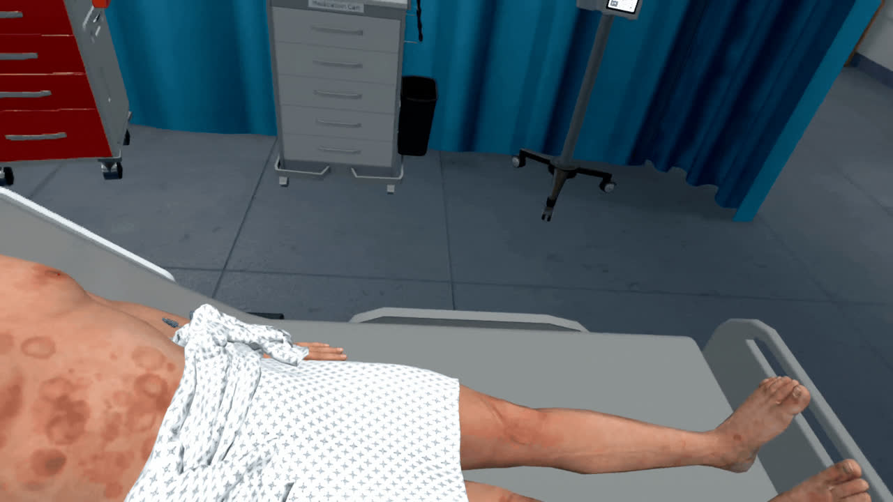 Patient with erythema
